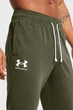 Чоловічі зелені спортивні штани UA Rival Terry Jogger Under Armour SM 1380843-390 - изображение 4