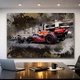 Картина з болідом - Formula 1 ART - 40х60 см - зображення 2