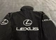 Мужская куртка бомбер Lexus черного цвета в гоночном стиле Лексус М - изображение 5
