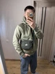 Сумка через плече Stussy Canvas з бавовни, чорна - зображення 2