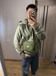 Сумка через плече Stussy Canvas з бавовни, зелена - зображення 2