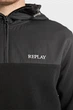 Чоловіче чорне худі Replay S M3178 .000.23655 - изображение 5