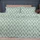 Простынь MirSon Полуторная 150х220 см 17-0951 Abstract Green Ranforce Elite (2200013166399) - изображение 3