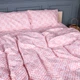 Простынь MirSon Полуторная 150х220 см 17-0952 Abstract Pink Бязь (2200013166641) - изображение 1