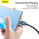 Кабель 100W Baseus Crystal Shine Series Fast Charging Data Cable Кабель USB to Type-C 5А 1.2m CAJY000401 Black - зображення 4