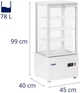 Холодильна шафа-вітрина Royal Catering RCCC-78-WT - изображение 5
