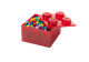 Pojemnik LEGO Klocek 4 Transparentny czerwony z brokatem (40090804) (5711938249946) - obraz 3