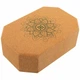 Блок для йоги кирпич опорный для йоги пробковый Bloom Cork Yoga Brick 7122 размер 22.5х15х7.5см - изображение 2