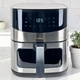 Безмасляная мультипечь Crownberg CB 6.5л 2000Вт аэрофритюрница электрическая аэрогриль с антипригарной чашей (4555-1) - изображение 1
