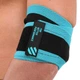 Бінти на лікті для жиму LivePro Elbow Wraps 8725 комплектація 2шт Black-Blue - зображення 3