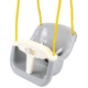Дитяча гойдалка підвісна Technok Toys сіра з переднім обмежувачем 34x34x21 см пластикова іграшка для вулиці та дому з міцними канатами - зображення 1