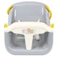 Дитяча гойдалка підвісна Technok Toys сіра з переднім обмежувачем 34x34x21 см пластикова іграшка для вулиці та дому з міцними канатами - зображення 2