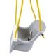 Дитяча гойдалка підвісна Technok Toys сіра з переднім обмежувачем 34x34x21 см пластикова іграшка для вулиці та дому з міцними канатами - зображення 4
