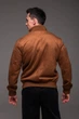 Мужская замшевая куртка R.A. "Woody" коричневая , воротник стойка 2490-XL - изображение 4