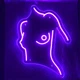 Неоновая вывеска N.F.G. Силуэт девушки 50х74см - изображение 5