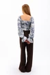 Блуза-селянка женская Where Uwear синяя 347262_M - изображение 5