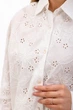 Сорочка жіноча Where Uwear біла з ажурною вишивкою 347240_One size - зображення 3