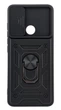 Чохол Armored Ring для Motorola G60 протиударний із підставкою кільце чорний - зображення 2