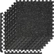 Мат-пазли DualMat 60×60×2 см (чорний/білі вкраплення) — комплект 6 шт - зображення 1