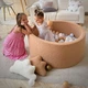 Сухий басейн Joyful Kids хутро Теді 100x40 см Бежевий з кульками 100 шт - зображення 3