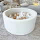Сухий басейн Joyful Kids хутро Теді 100x40 см Молочний з кульками 200 шт - зображення 6