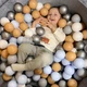 Сухий басейн Joyful Kids Натуральний оксамит 100x40 см Сірий з кульками 100 шт - зображення 7