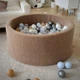 Сухой бассейн Joyful Kids мех Тедди 100x40 см Кэмел с шариками 100 шт - изображение 1