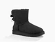 Уггі жіночі UGG Mini Classic 2 Bailey Bow Black 36 Чорні - зображення 2