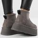 Уггі жіночі на платформі UGG Classic Mini Dipper Thundercloud 36 Сірі - изображение 6