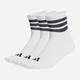 Набор женских носков высоких хлопковых Adidas JZ0529 40-42 3 пары Белый (4068819790440) - изображение 1