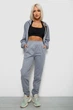 Спортивный костюм женский однотонный, цвет серый, M, 244R0426 - изображение 2