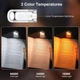 Світлодіодна лампа для читання Gritin LED Book Light USB-C, акумуляторна, кліпса для книги, 3 колірні температури, 5 рівнів яскравості, пам’ять режимів, до 80 годин роботи, гнучка, біла - изображение 7