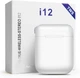 Бездротові навушники i12 TWS Bluetooth 5.0 Без бренду, Сенсорні, Білі БВ - Б/В - зображення 1