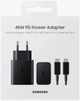 Сітчастий зарядний пристрій Samsung 45 W USB-C Black + Кабель USB-C 1.8 м - зображення 1