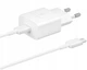 Сітчастий зарядний пристрій Samsung 25 W USB-C White + Кабель Type-C 1 м - зображення 1