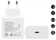 Мережевий зарядний пристрій для Samsung 45 W USB-C White - изображение 2