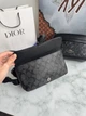 Сумка мужская мессенджер Coach черная с серым (034) - изображение 8