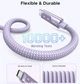 Кабель для зарядки UGREEN Uno USB-C to USB-C Cable 100W Fast Charging 1m - Purple - зображення 7