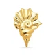 Брошь BROCHE бижутерия из стали Модерн Море Ракушка золотистая BRBF115428 - изображение 1