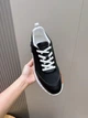 Мужские кроссовки черного цвета с белыми шнурками Hermes Bouncing, натуральная кожа, 46 размер - изображение 3