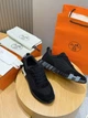 Мужские черные кроссовки Hermes Bouncing, натуральная кожа, 43 размер - изображение 7