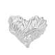Брошь из стали BROCHE бижутерия Модерн Сердце Искренность серебристая BRBF115421 - изображение 1