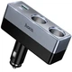 Зарядне автомобільне Hoco Z65B Smart dual cigarette lighter 1USB/1Type-C/2DC/240W/PD/QC АЗП з гніздом прикурювача Чорний - изображение 4