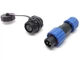 Роз'єм герметичний SZC13 2P-M-FB (2pin, 10A, 380V) - зображення 1