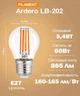 Светодиодная лампа Ardero Filament LB-202 G45 5,4W 865Lm E27 4000K свет нейтральный (LB-202/4000) - изображение 3