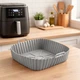 Форма силіконова для аерогрилю, мультипечі та духовки, антипригарна A-PLUS Silicone (4058 G) Сірий - зображення 3