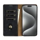 Чохол книжка для Samsung Galaxy A12 та M12 (A125/M127) магніт хлястик прошита N.BEKUS black - изображение 6