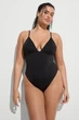 Купальник суцільний з ущільненою чашкою Victoria's Secret 50B/2XL Чорний (142226) - зображення 1