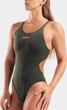 Купальник закритий для жінок Arena TEAM SWIMSUIT SWIM TECH SOLID темно-зелений Жіночий 42 - зображення 3