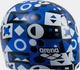 Шапка для плавания Arena PRINT JR синий, белый, черный Дит One Size - изображение 3